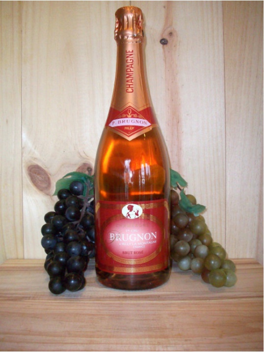 Philippe Brugnon Premier Cru Non Vintage Rosé Champagne Dry (Brut)